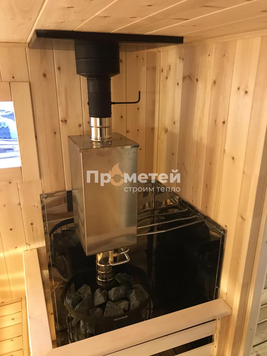 Каркасная баня Норд 2.5x6 метров