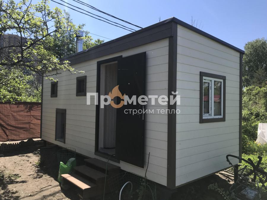 Реализованный проект Каркасная баня Сканди 2.4x6 метров