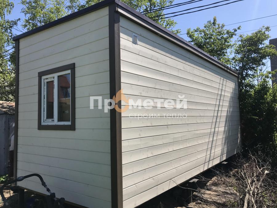 Каркасная баня Сканди 2.4x6 метров