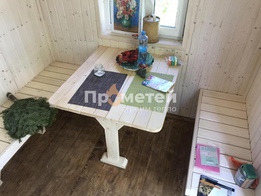 Каркасная баня Сканди 2.4x6 метров