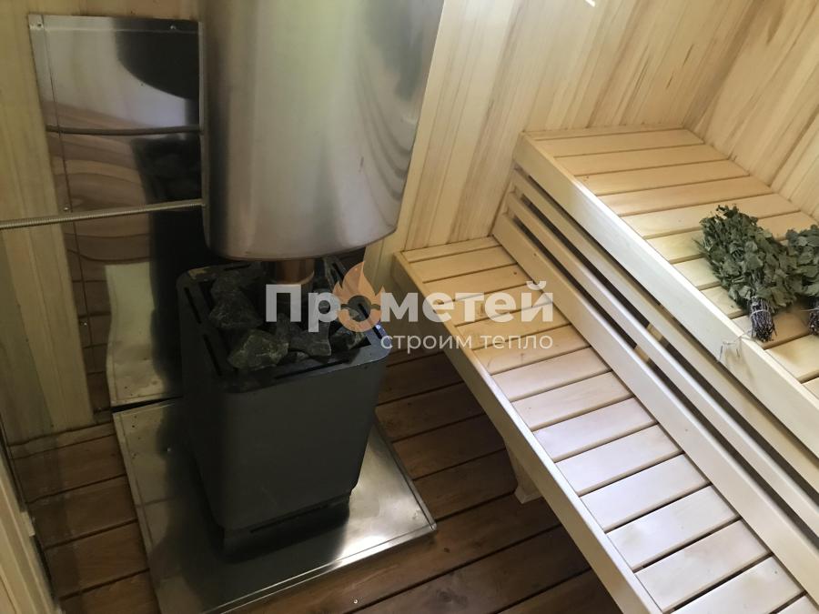 Каркасная баня Сканди 2.4x6 метров