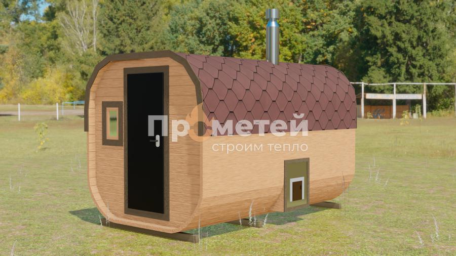 Квадро баня бочка 3 метра
