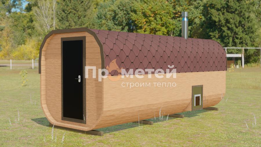 Квадро баня бочка 5 метров