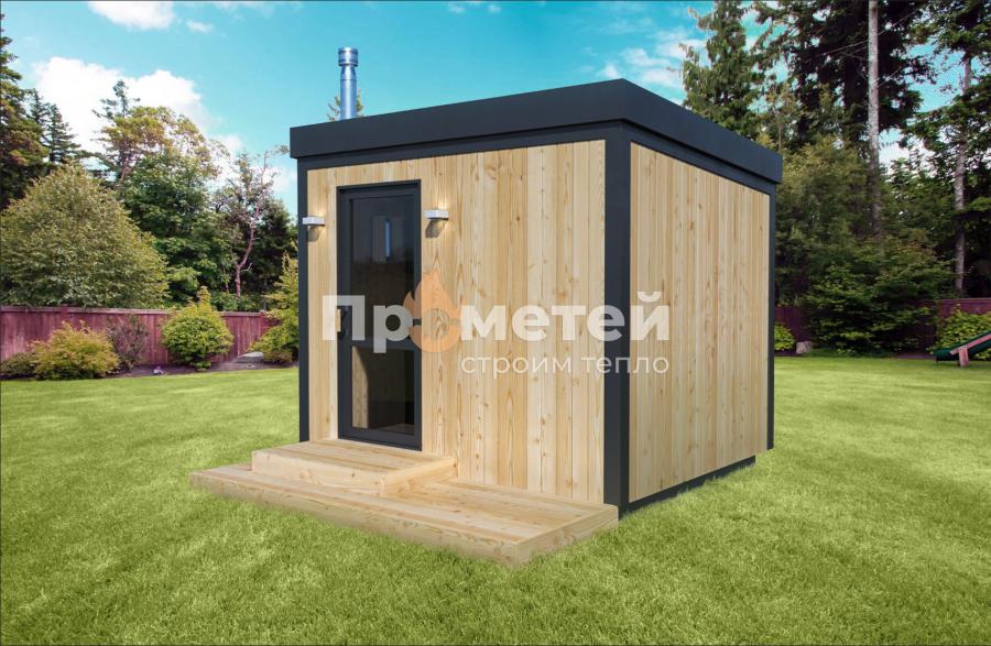 Каркасная баня Дача мини 2.5x3м