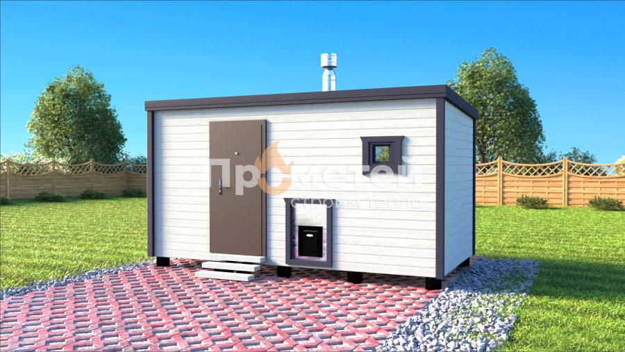 Каркасная баня Сканди 2.4x5м