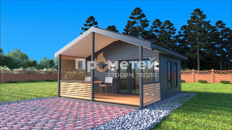 Каркасная баня 6x5 метров Б-30