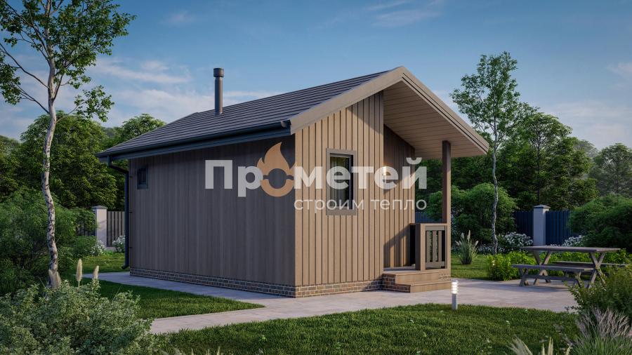 Каркасная баня 6х4м Б-24