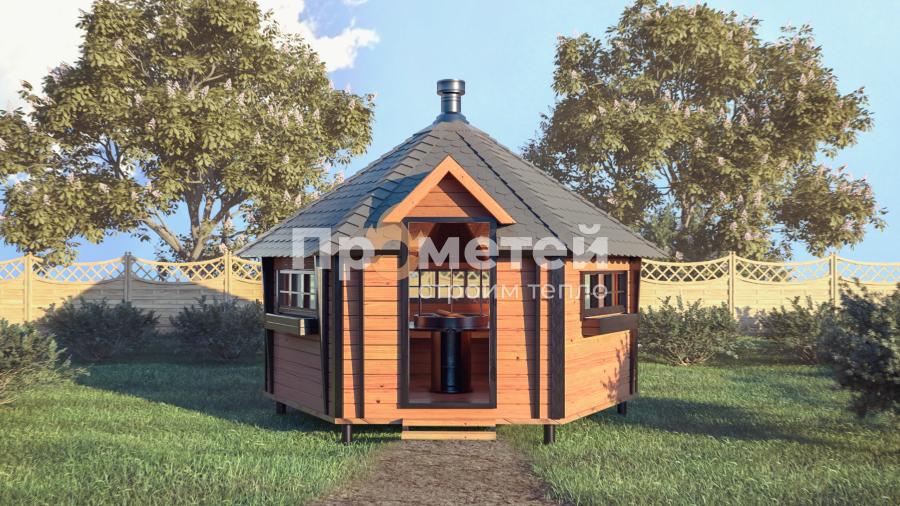 Гриль домик 12м²