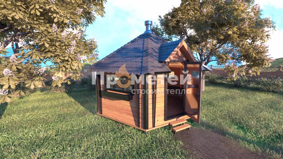 Гриль домик 12м²