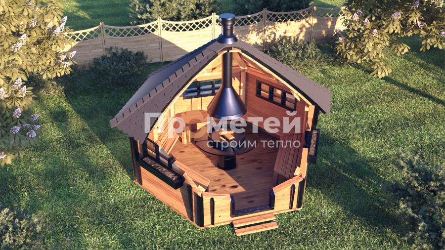 Гриль домик 12м²