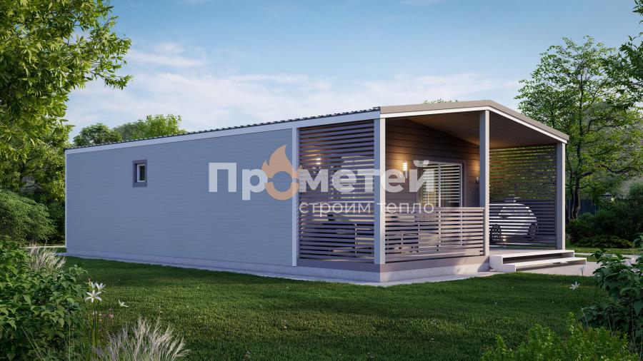 Модульный дом МД-54 с террасой