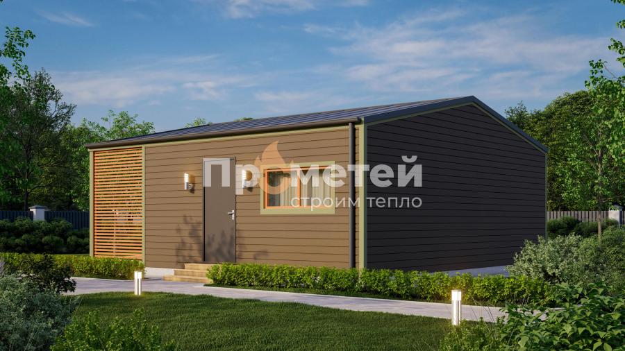 Модульный дом МД-48 с террасой