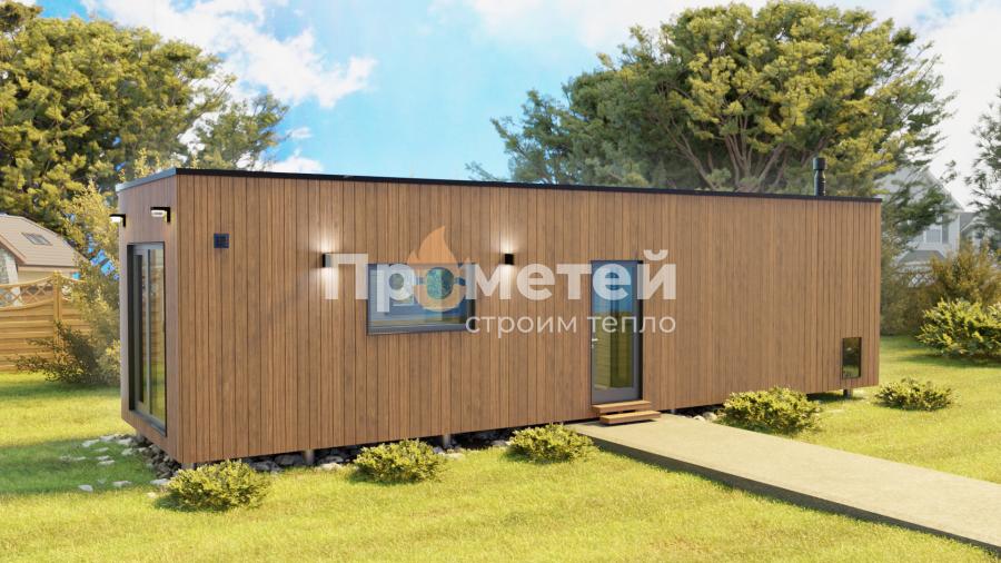 Модульный дом МД-35 с сауной
