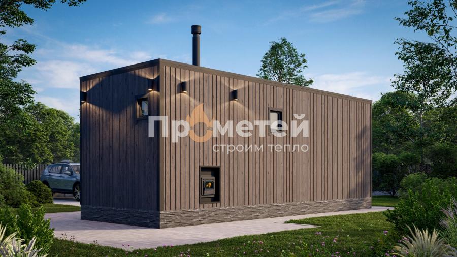 Модульный дом МД-29 с сауной