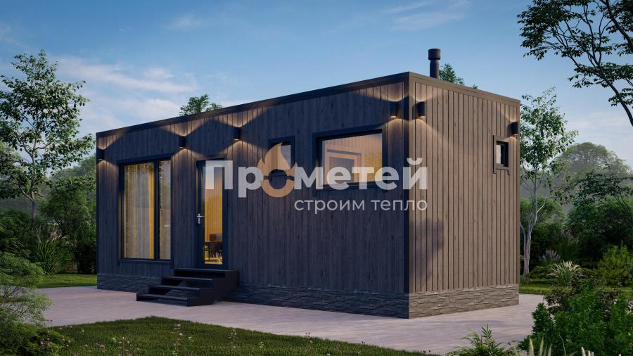 Модульный дом МД-29 с сауной