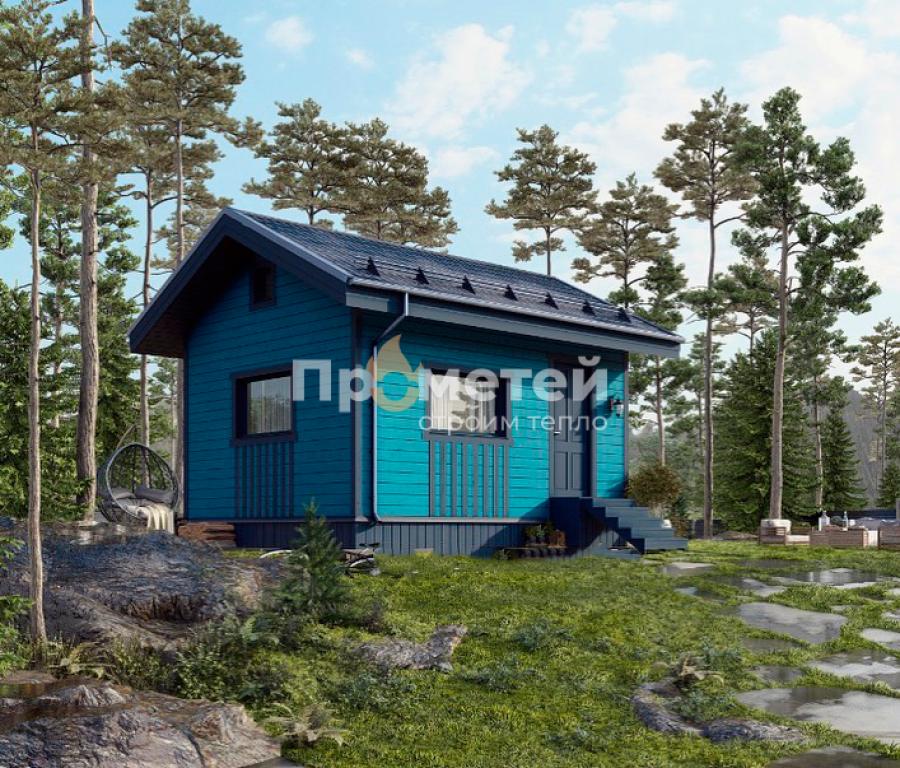 Каркасный дом 5x4 | 20м², 1 этажный