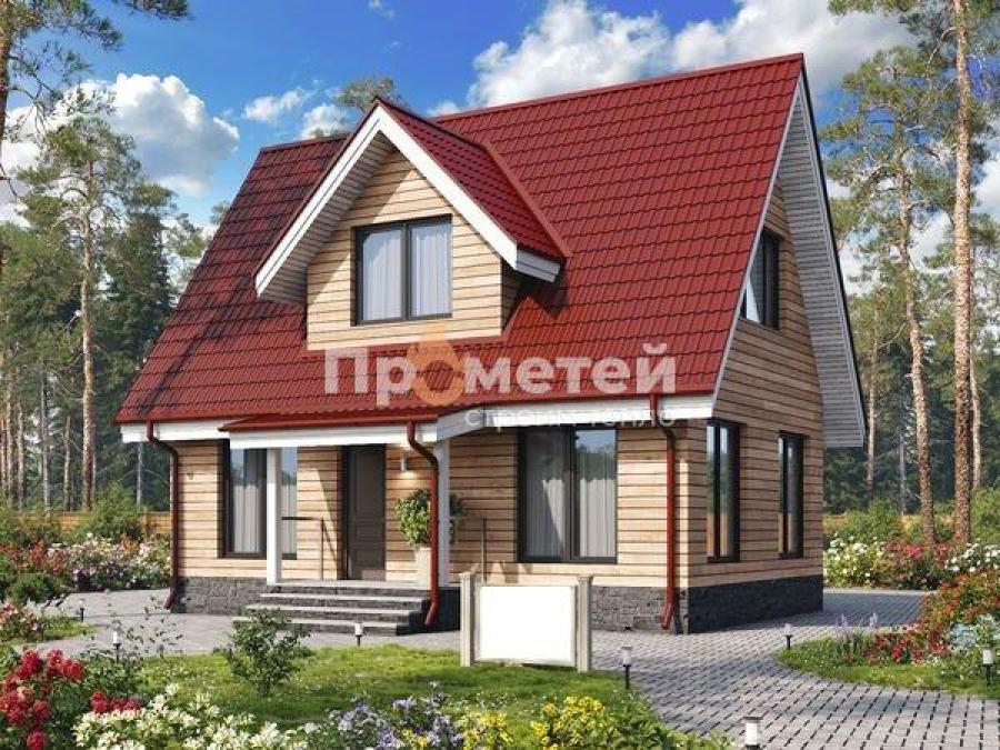 Каркасный дом 6x9 | 108м², 1.5 этажный