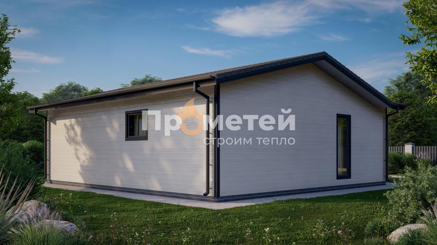 Каркасный дом-баня 10x9 | 86м², 1 этажный