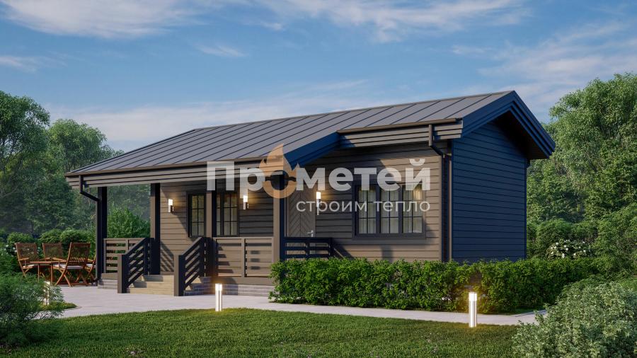 Каркасный дом 4x9 | 48м², 1 этажный