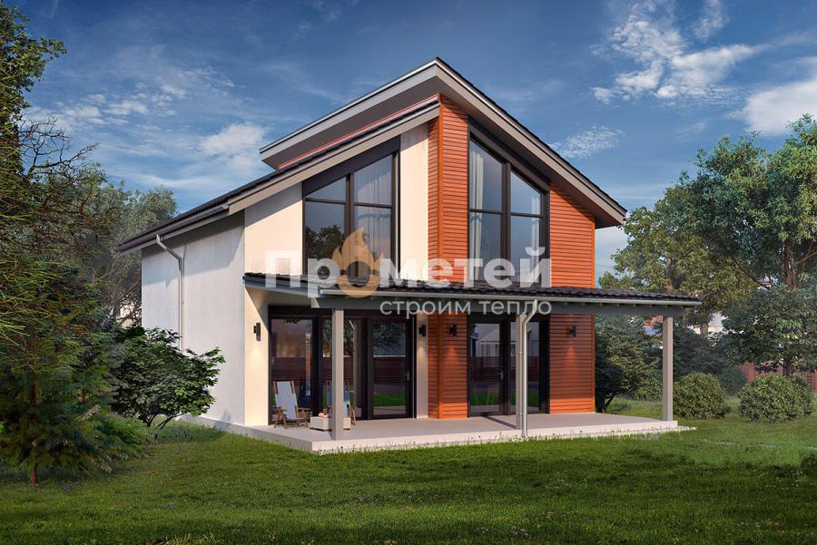 Каркасный дом 13x9 | 207м², 1,5 этажный