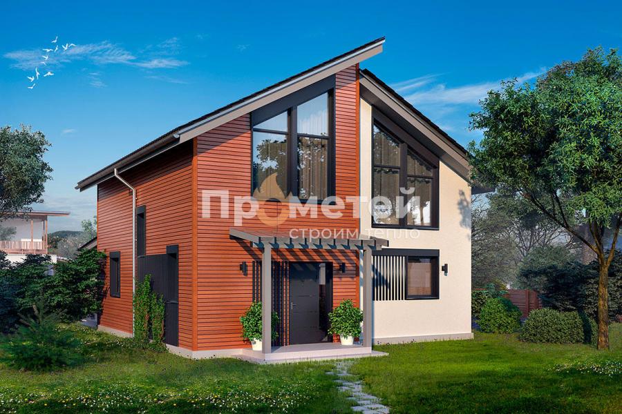 Каркасный дом 13x9 | 207м², 1,5 этажный