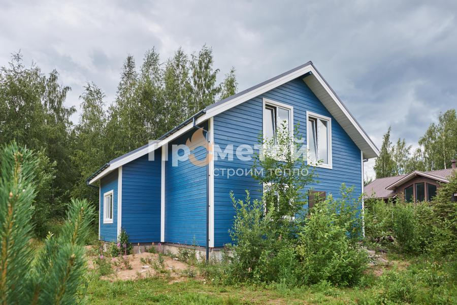 Реализованный проект Каркасный 1.5-этажный дом 12x13 метров