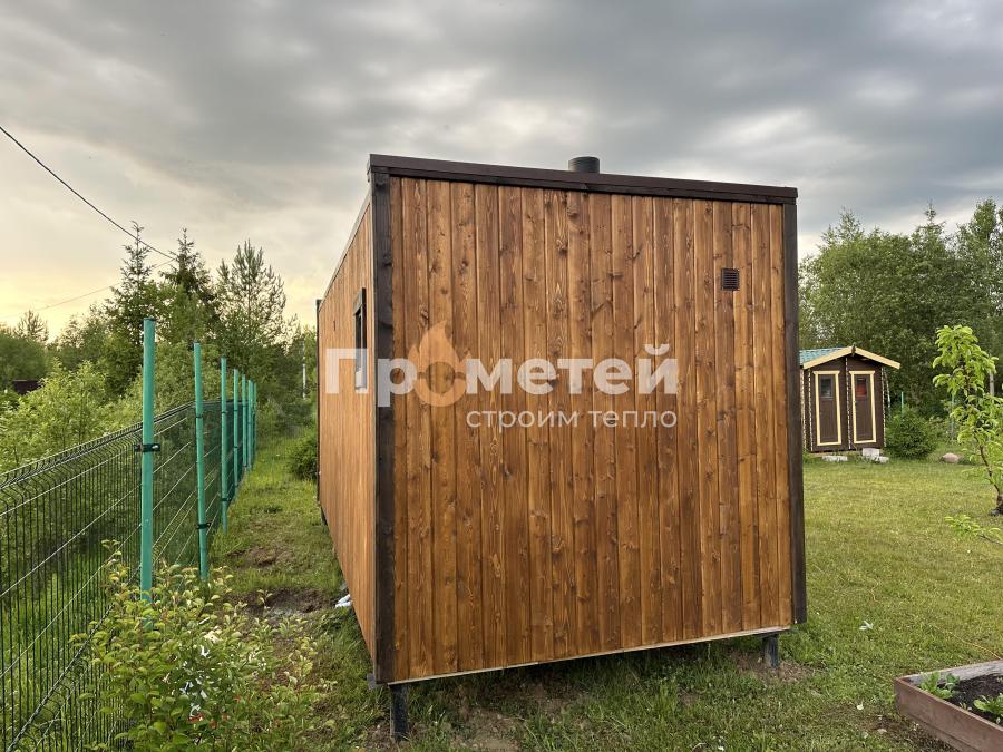 Каркасная баня Норд 2.5x6 метров