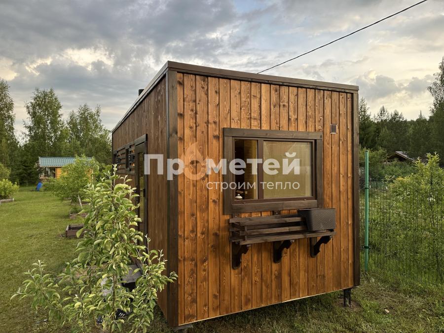 Каркасная баня Норд 2.5x6 метров