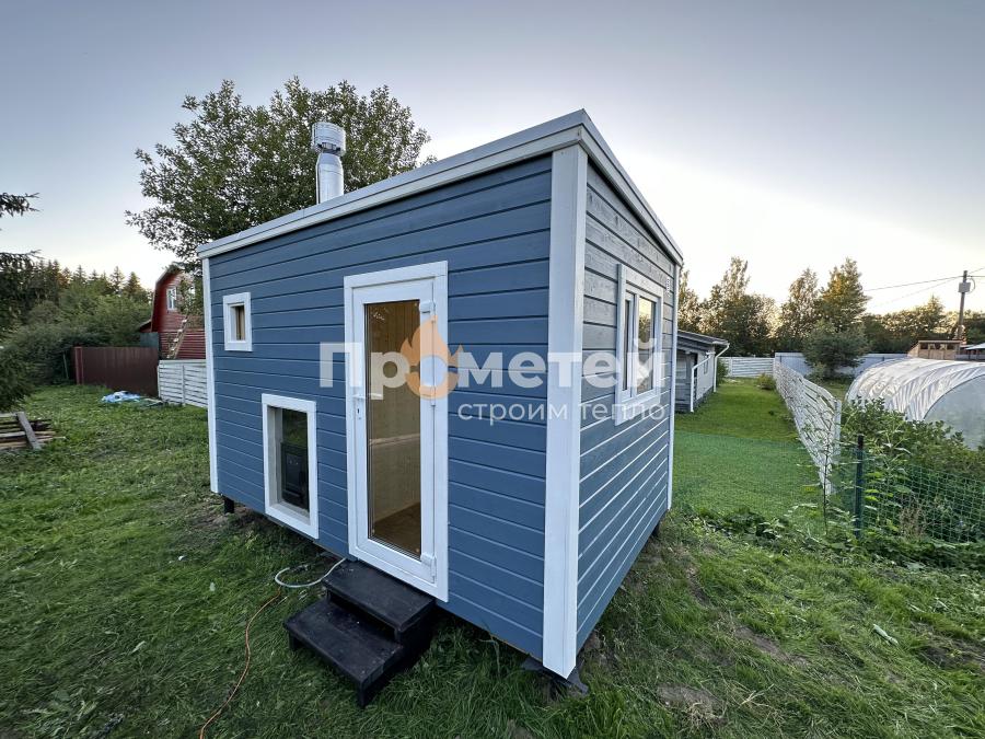 Каркасная баня Дача 2.4x4 метра