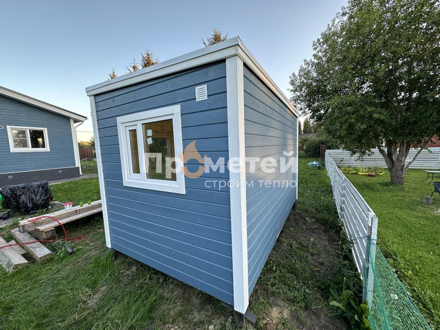 Каркасная баня Дача 2.4x4 метра