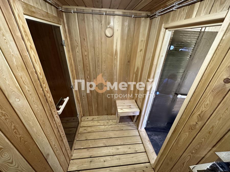 Каркасная баня Норд 2.5x6 метров