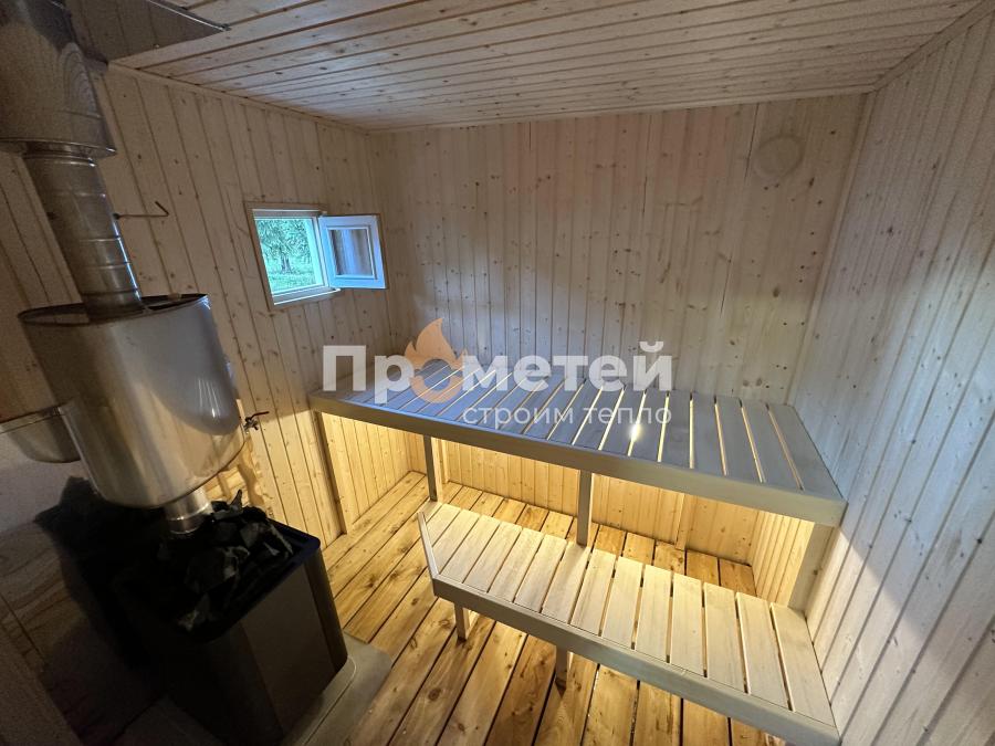 Каркасная баня Дача 2.4x4 метра