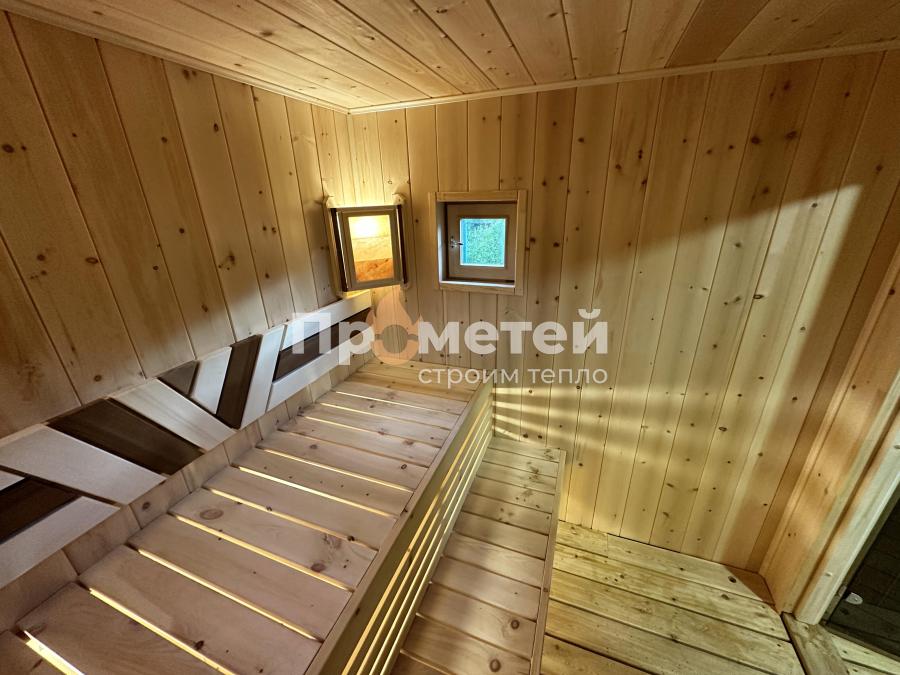 Каркасная баня Норд 2.5x6 метров