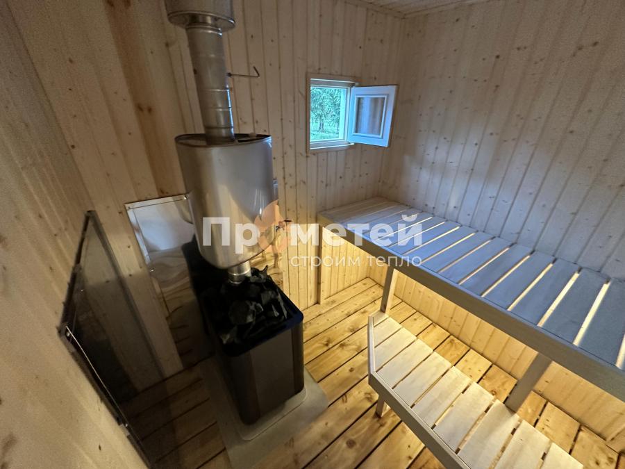 Каркасная баня Дача 2.4x4 метра