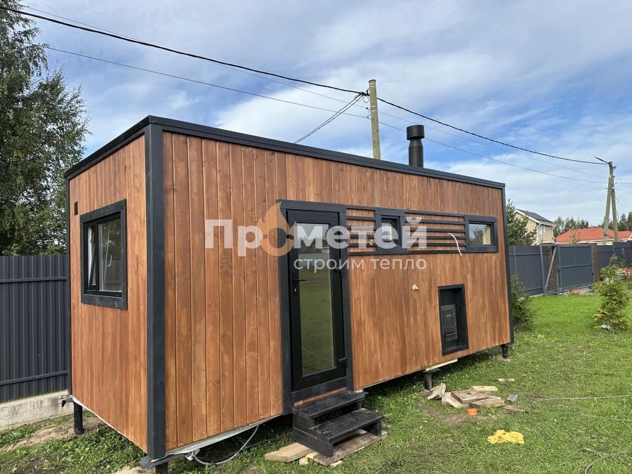 Реализованный проект Каркасная баня Норд 2.5x6 метров