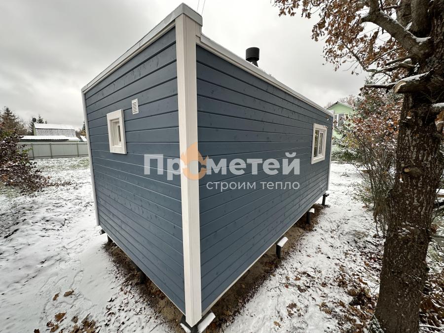 Каркасная баня Норд 3x6 метров