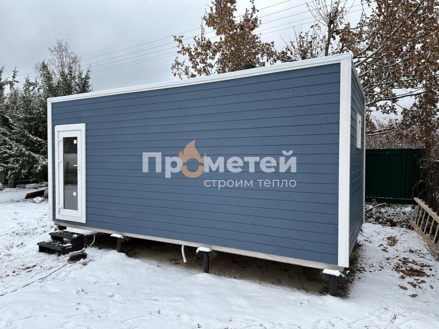 Каркасная баня Норд 3x6 метров