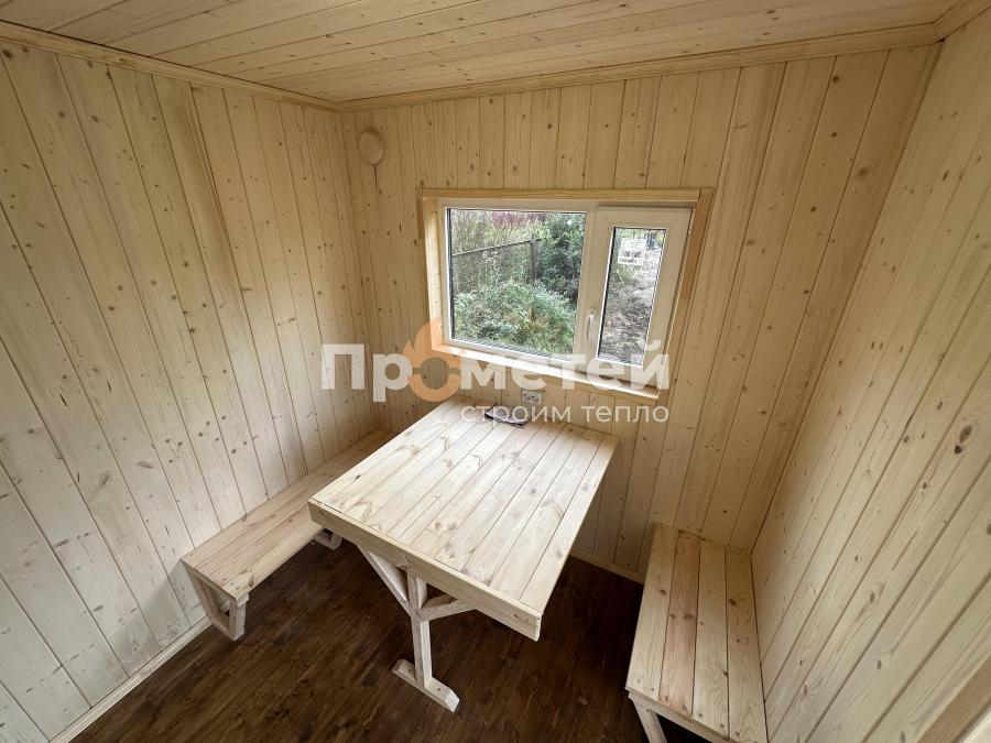 Каркасная баня Норд 2.5x5 метров