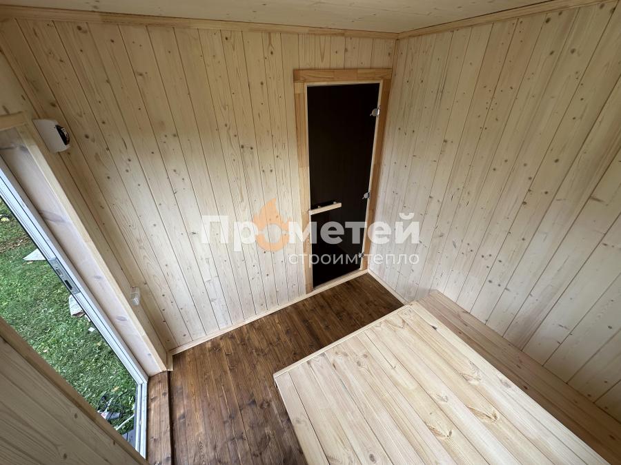 Каркасная баня Норд 2.5x5 метров
