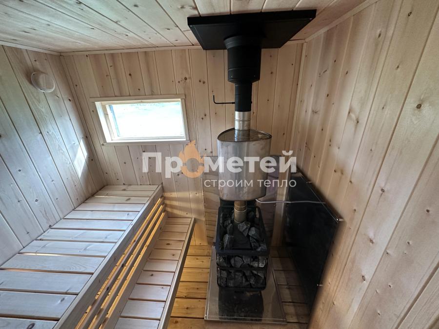 Каркасная баня Норд 2.5x6 метров