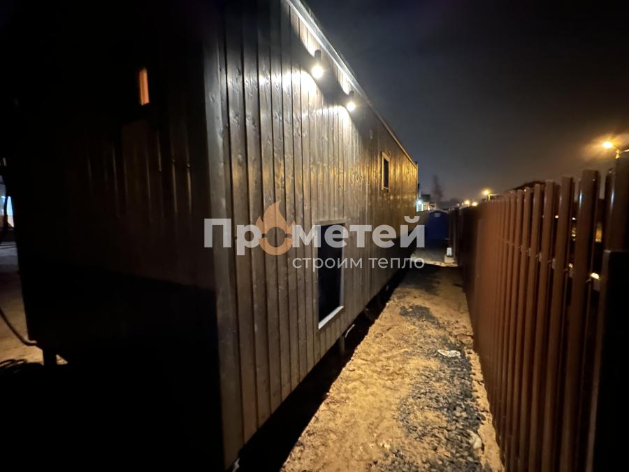 Модульный дом с сауной 3.2x9м