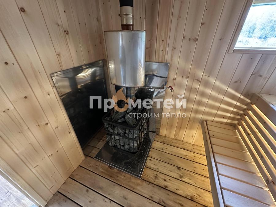 Каркасная баня Норд 2.5x5 метров