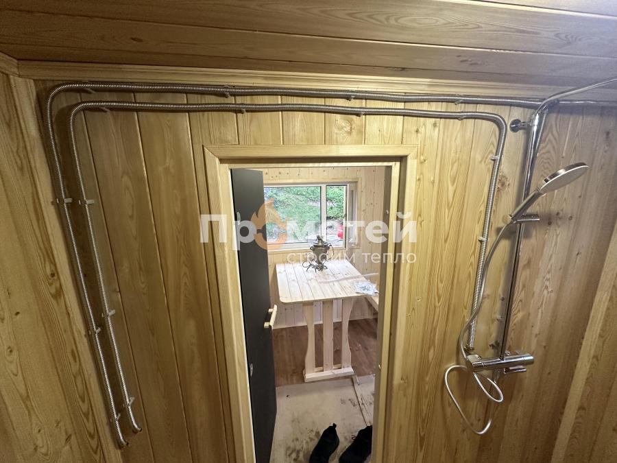 Каркасная баня Норд 2.5x5.5 метров