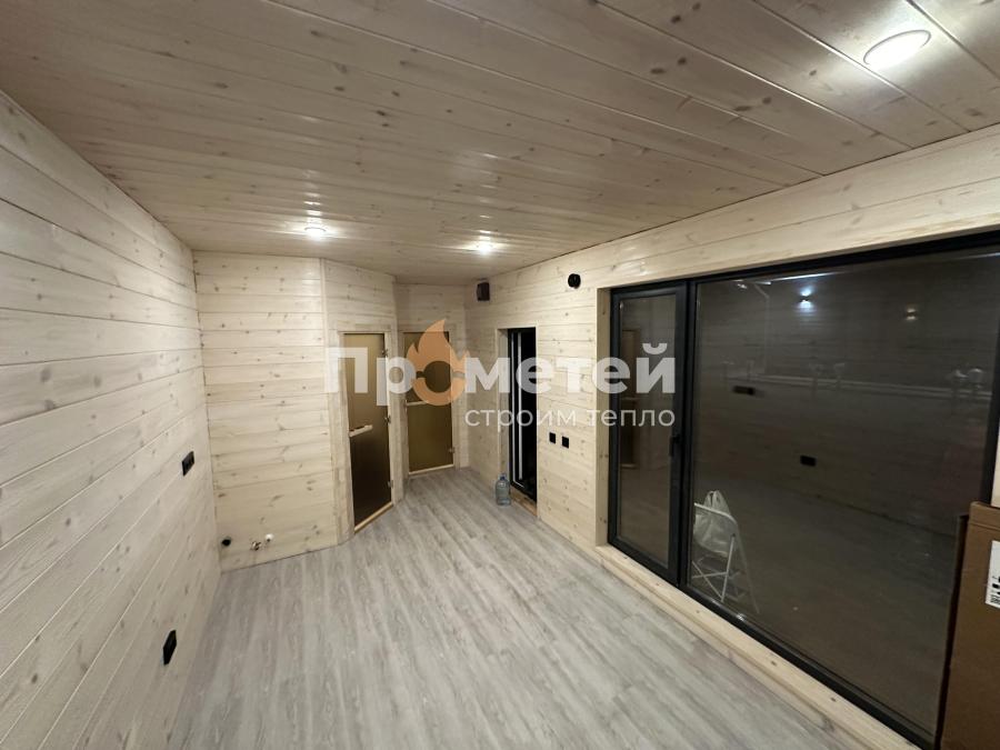 Модульный дом с сауной 3.2x9м