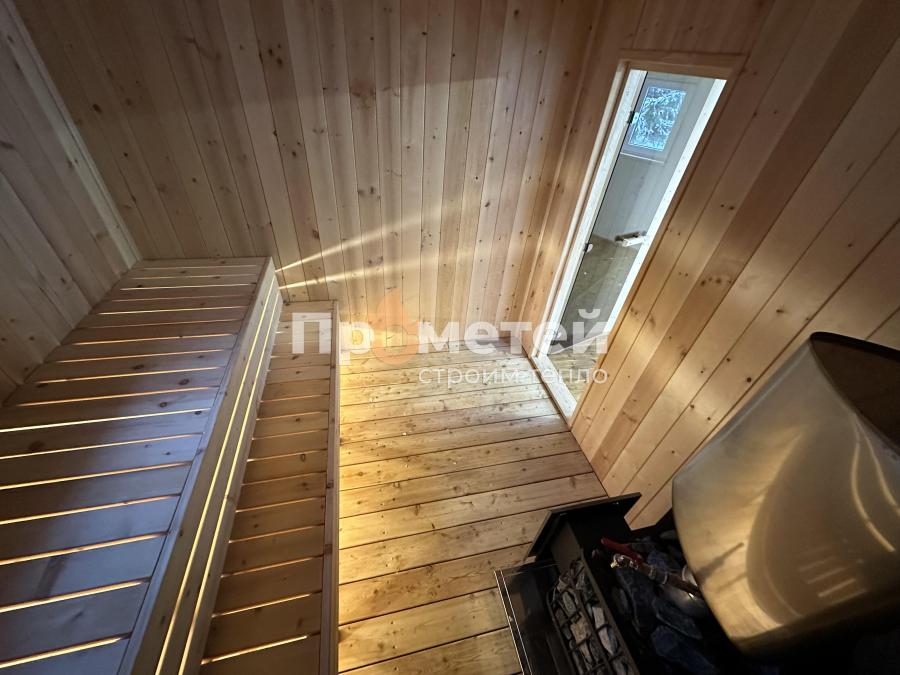 Каркасная баня Норд 3x6 метров