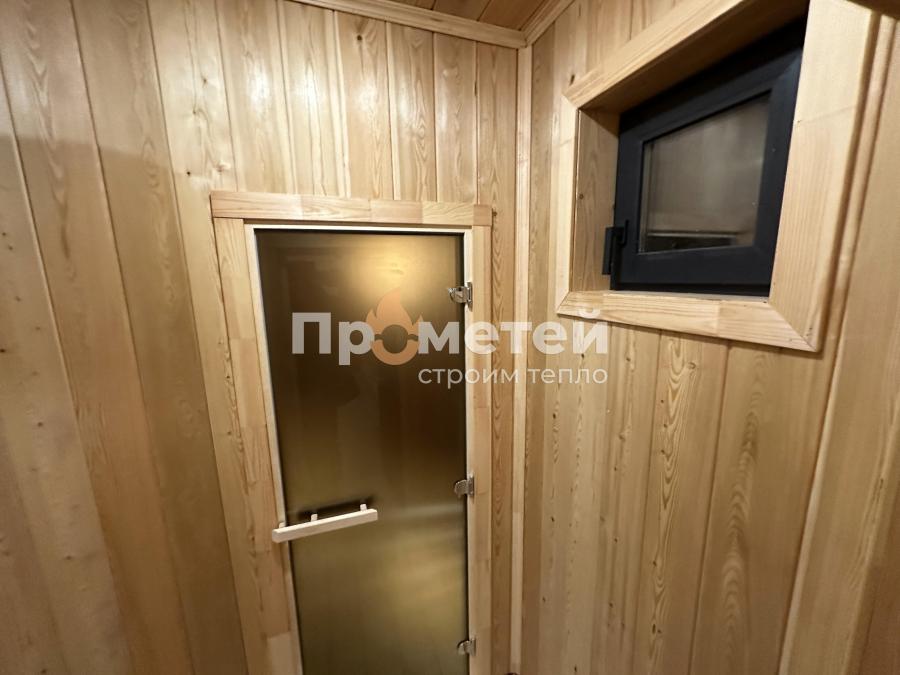 Модульный дом с сауной 3.2x9м