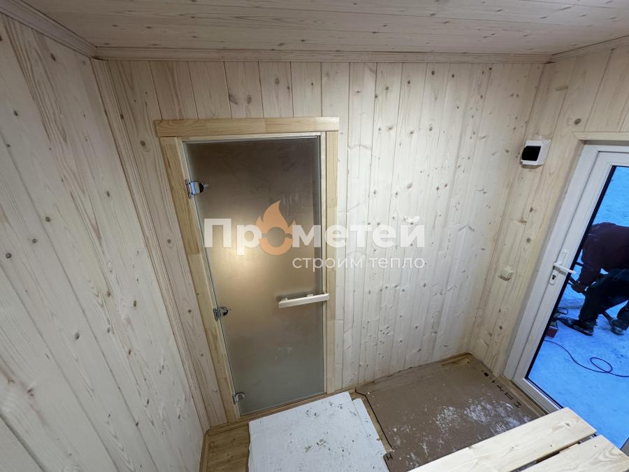 Каркасная баня Дача 2.4x4 метра