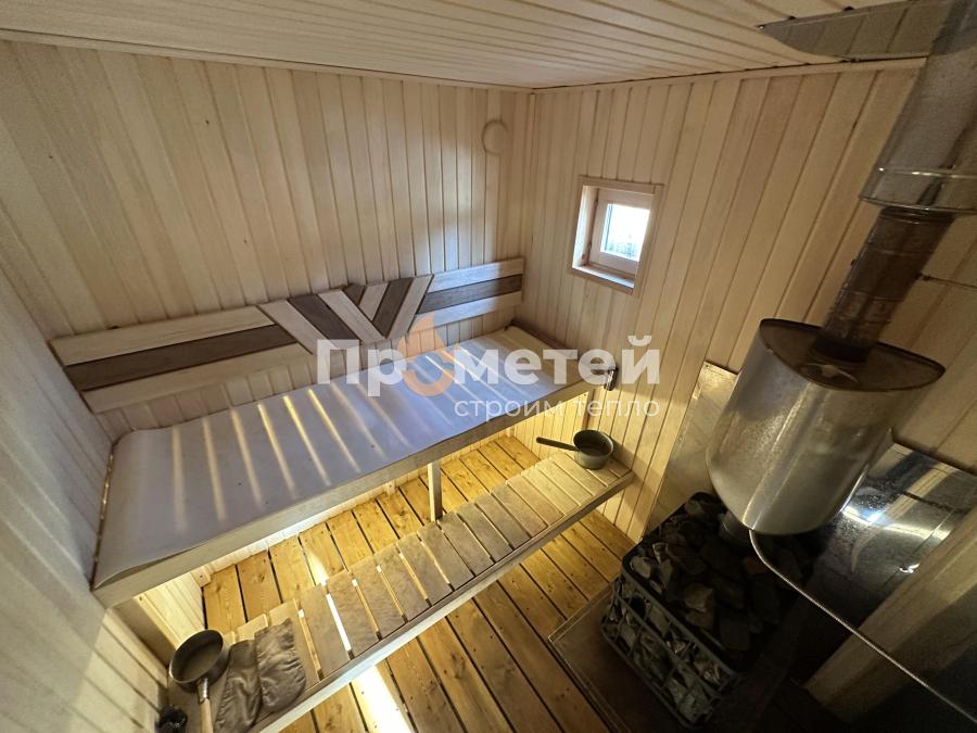 Каркасная баня Сканди 2.4x6 метров