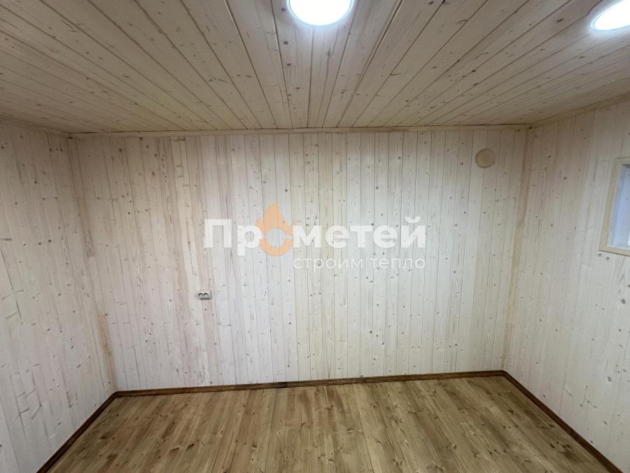 Г-образная каркасная баня 6x8 метров