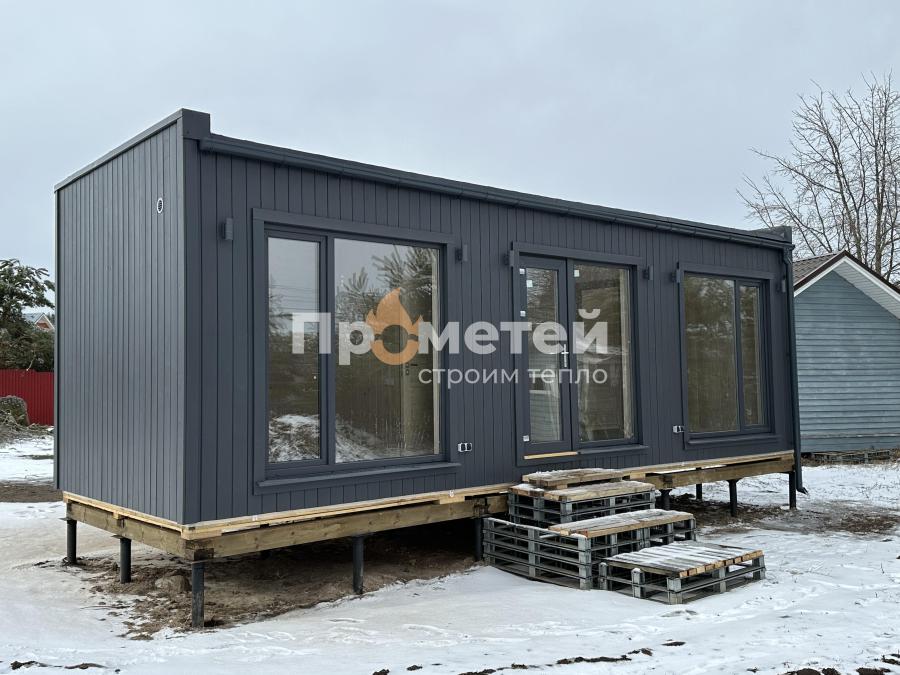 Реализованный проект Модульный дом МД-49 т-образный